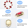 100Pcs 10 Style Flower/Horse Eye/Teardrop Sew on Rhinestone RGLA-GF0001-14B-5