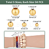 250Pcs 5 Style Brass Beads KK-PH0009-28-2