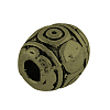 Tibetan Style Alloy Barrel Beads TIBEB-5178-AB-NR-2