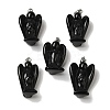 Natural Obsidian Pendants G-C095-03P-08-1