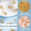 100Pcs Tibetan Style Hook and Eye Clasps FIND-GO0003-01AG-5