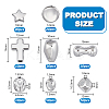 8 Sets 8 Styles CCB Plastic Beads Sets CCB-PH0001-30-4