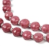 Natural Rhodonite Beads Strands G-B153-B10-4