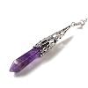 Natural Amethyst Dowsing Pendulum Big Pendants G-H285-06P-04-3