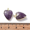 Natural Amethyst Pendants G-G012-11G-08-4