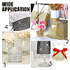 Glitter Sequin Deco Mesh Ribbons LS-ORIB-WH0005-02-6