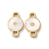 304 Stainless Steel with Shell Connector Charms STAS-K263-20G-1