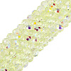 Transparent Glass Beads Strands LS-EGLA-N016-6mm-07-1