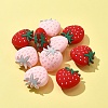 10Pcs 2 Colors Strawberry Food Grade Eco-Friendly Silicone Focal Beads SIL-FS0001-11-3