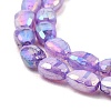 Imitation Jade Glass Beads Strands GLAA-P058-06A-08-3