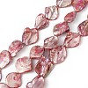 AB Color Plated Natural Freshwater Shell Beads Strands BSHE-G033-03A-1