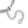 Moon & Round 304 Stainless Steel Pendant Necklaces LS-NJEW-P318-02P-4