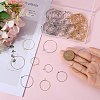 160Pcs 8 Style 316 Surgical Stainless Steel Wine Glass Charms Rings STAS-SC0007-27-3