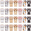 28Pcs 7 Colors Rack Plating Alloy Enamel Pendants FIND-SC0012-05-1