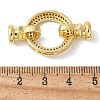 Brass Pave Clear Cubic Zirconia Fold Over Clasps KK-M320-24G-3