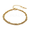 304 Stainless Steel Multi-strand Bracelets BJEW-Q051-02G-B-2
