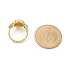 Virgin Mary Theme Clear Cubic Zirconia Finger Rings RJEW-G337-02G-01-5