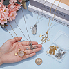 6Pcs 2 Colors Brass Chain Macrame Pouch Necklace Making NJEW-PH01562-3