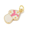 Brass Enamel Pendants KK-B114-17G-03-2