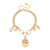 Summer 304 Stainless Steel Charm Bracelets BJEW-C135-03G-4