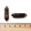 Natural Tiger Eye Double Terminal Pointed Beads G-A231-01C-3