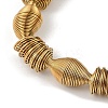 Ion Plating(IP) Adjustable 304 Stainless Steel Bicone Spring Wire Bracelets BJEW-H617-08A-G-2