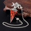 Natural Red Jasper Chip & Resin Orgonite Dowsing Pendulum Big Pendants PW-WG36861-06-1