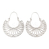 Non-Tarnish 304 Stainless Steel Hollow Arch Hoop Earrings EJEW-Q789-05P-2