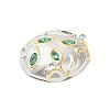 304 Stainless Steel Rhinestone Pendants STAS-P399-02A-2