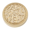 Christmas Series Wax Seal Brass Stamp Head AJEW-M037-01G-18-2