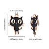 60Pcs 2 Colors Light Gold Alloy Enamel Pendants ENAM-CJ0001-68-2