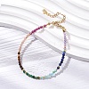 Chakra Theme Natural Mixed Gemstone Beaded Bracelets for Women BJEW-JB11342-1