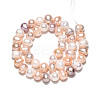 Natural Cultured Freshwater Pearl Beads Strands PEAR-N013-07O-3
