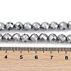 Electroplated Synthetic Non-magnetic Hematite Beads Strands G-H072-B01-01G-4
