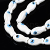 Handmade Porcelain Ceramic Beads Strands PORC-T006-03N-3