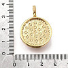 Brass Micro Pave Cubic Zirconia & Enamel Pendants KK-R222-10G-02-3