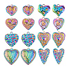 16Pcs 8 Styles 304 & 201 Stainless Steel Pendants STAS-GA0001-56-1