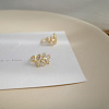 Alloy Leaf Cuff Earrings WG3D3A6-01-3