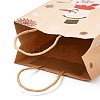 Christmas Theme Hot Stamping Rectangle Paper Bags LS-CARB-F011-02E-5