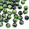 Glazed Porcelain Beads PORC-Q167-12mm-06-1