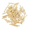 Brass Textured Tube Beads KK-H250-01A-G-1