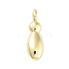 Rack Plating Brass Balloon Letter Pendants KK-C050-01G-I-1