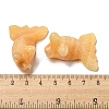 Natural Topaz Jade Carved Healing Goldfish Figurines DJEW-D012-08D-3