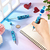 2Pcs Polymer Clay Rhinestones Ball-Point Pen OFST-TA0001-03F-5