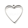 304 Stainless Steel Pendants STAS-S181-01P-H-1