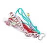 Handmade Woven Woolen Yarn Cherry Pendant Decorations HJEW-JM04267-4