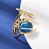 304 Stainless Steel Open Cuff Rings for Women RJEW-K258-13A-G-2