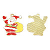 Rack Plating Alloy Enamel Pendants LS-ENAM-N060-04LG-1