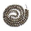 Electroplate Non-magnetic Synthetic Hematite Beads Strands G-T114-60B-02-2