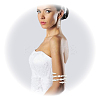 Resin Imitation Pearl Arm Cuff Bangles for Women AJEW-WH20011-99-1